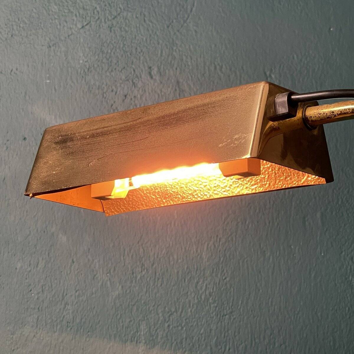 Italian brass floor lamp from the mid-century by Relux Milano, 1970s.