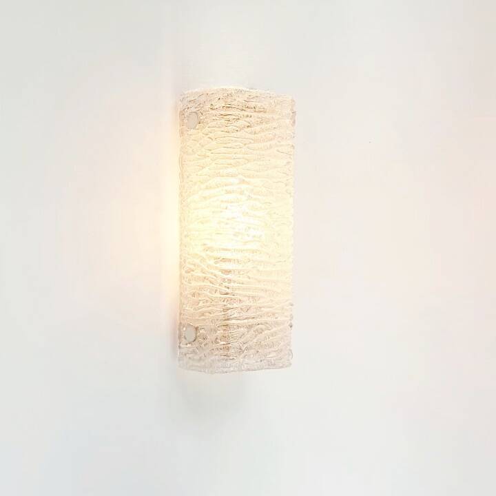 Mid-Century Murano Ice Glass Wall Light from Kaiser, Germany, 1960s