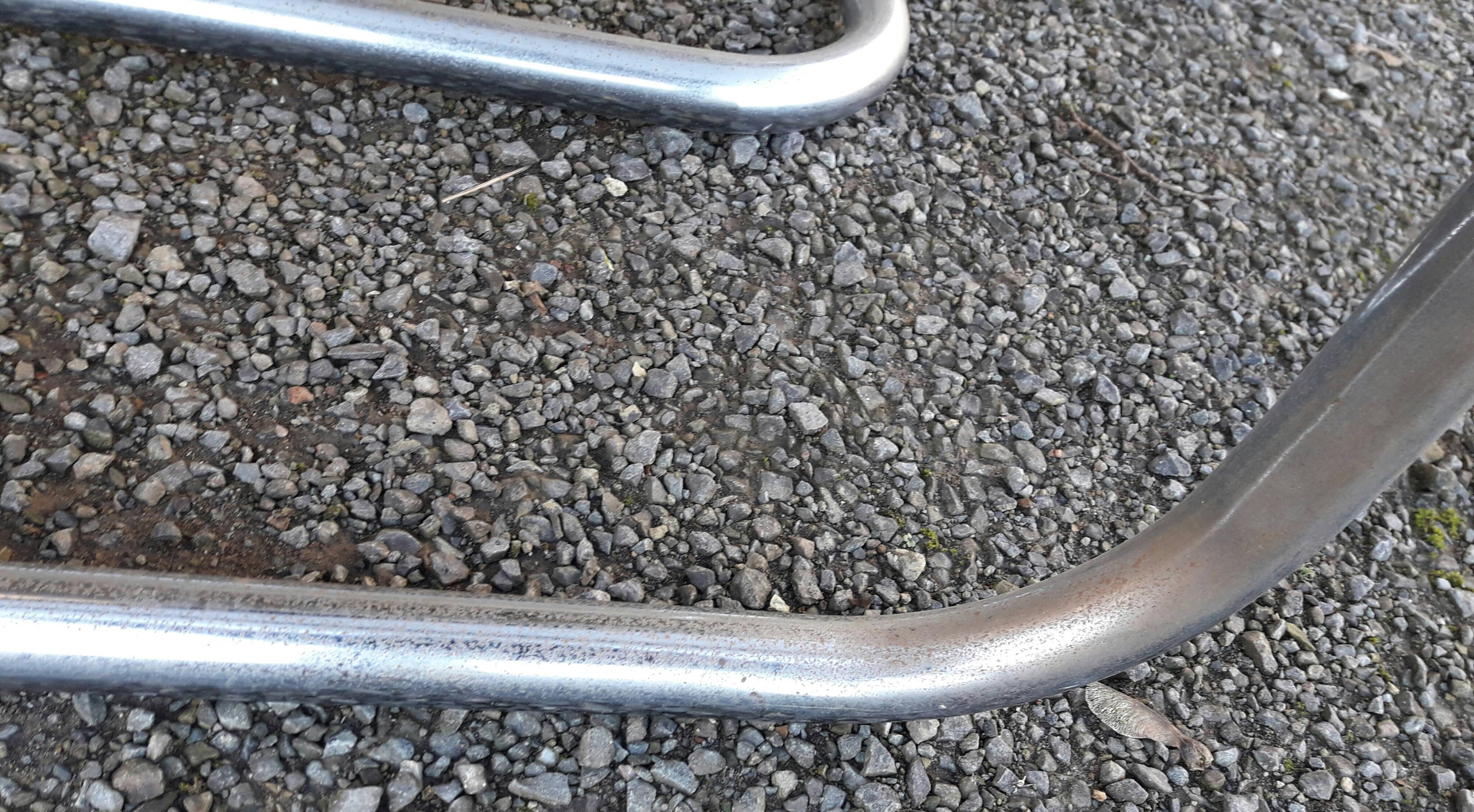 Coffee table in chrome metal and smoked glass 70's
