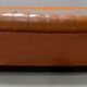Chesterfield padded leather sofa - late 19th century