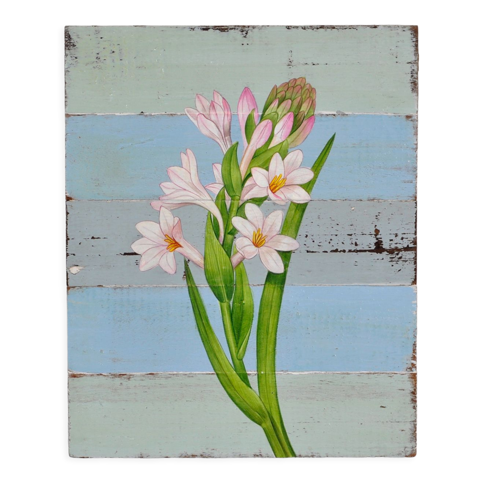 Painting on driftwood