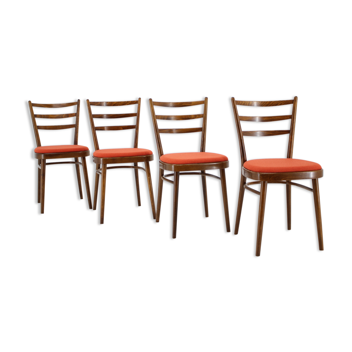 Set of four dining chairs, Czechoslovakia, 1965