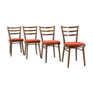 Set of four dining chairs, Czechoslovakia, 1965