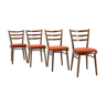 Set of four dining chairs, Czechoslovakia, 1965