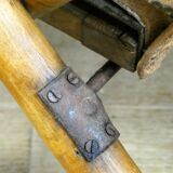 Antique safari campaign lounge folding chair, Spain 19th century