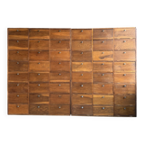 Duo de meubles de notaire à clapets (rénovés)