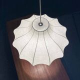 Modern mid-century Cocoon pendant lamp by Friedel Wauer for Goldkant Leuchten, 1960s.