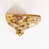 Incredible and rare crystal glass wall light light by Palwa, Germany 1960’s