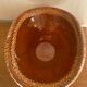 Old glazed terracotta plate, Portuguese craftsmanship.