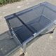1970s chrome and smoked glass coffee table