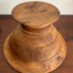 Old wooden mortar and pestle