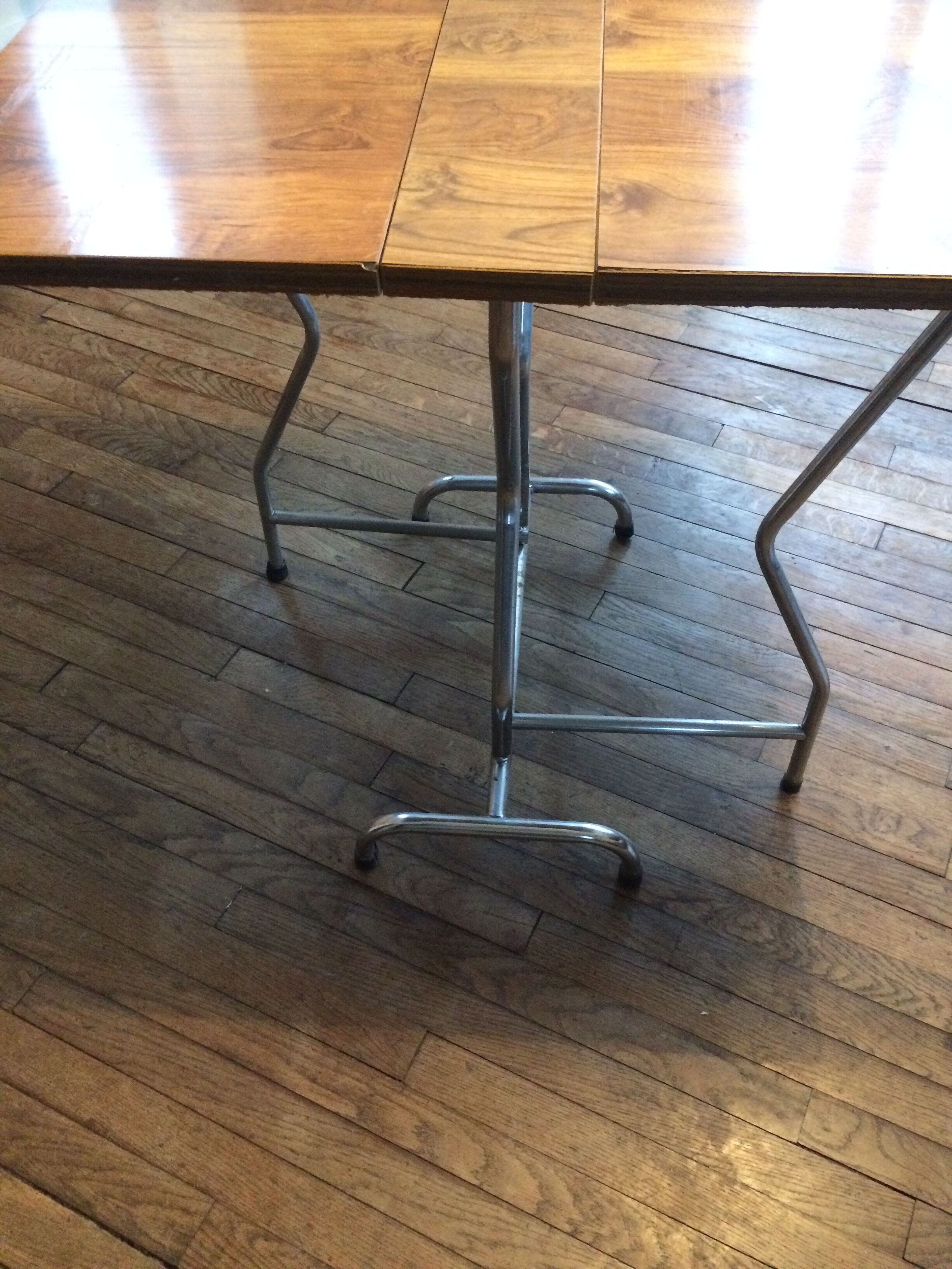 Formica table with folding flaps