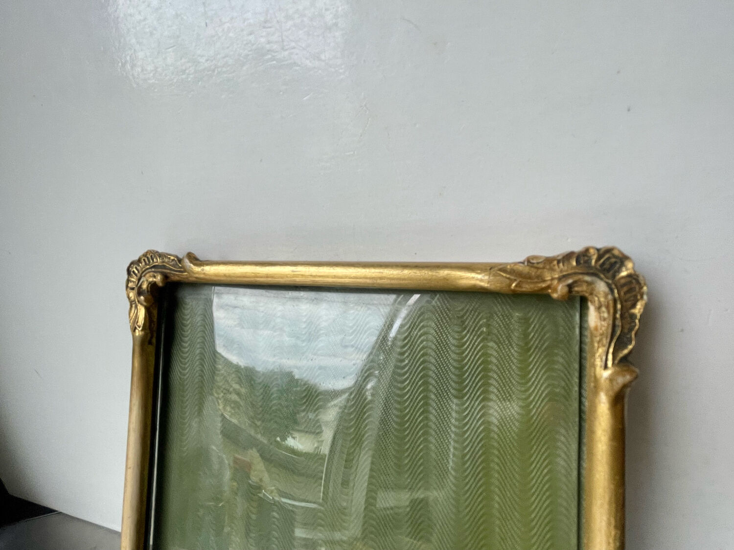 Antique art nouveau gilded picture frame