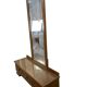 Meuble bas, d'entrée vintage en bois avec miroir