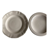 Product BHV Plate mounted cakes in ivory faience 1950 neo classic