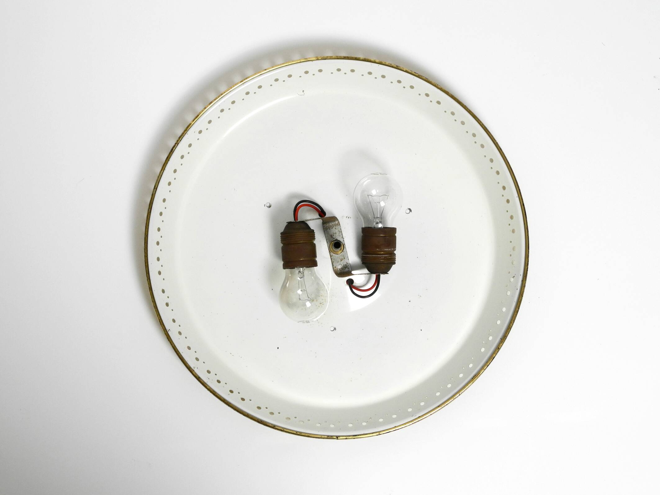 Mid Century Modern metal ceiling or wall lamp by Ernest Igl for Hillebrand