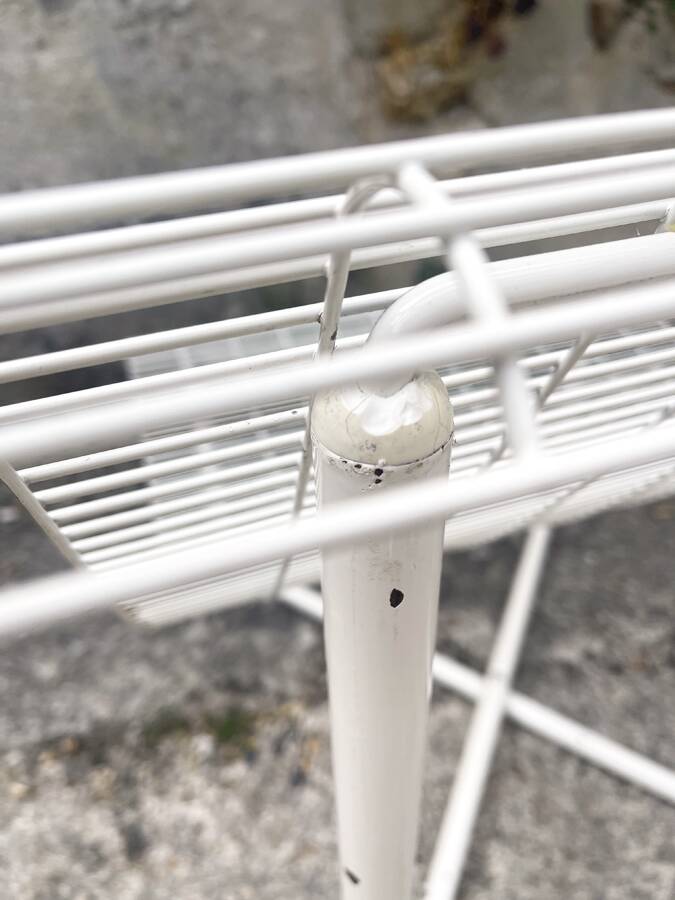 Pair of wire armchairs, 1980s