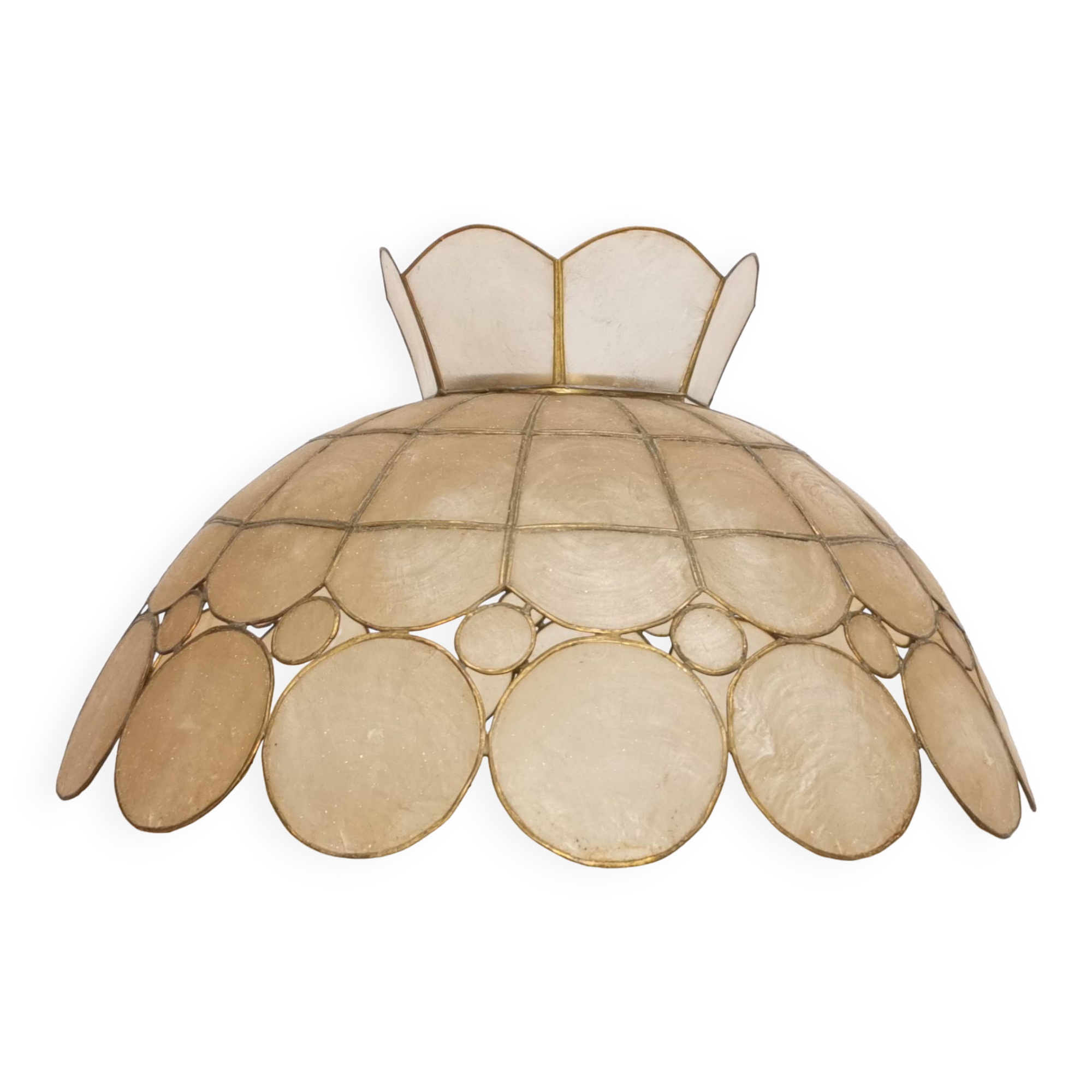 Vintage chandelier, mother-of-pearl suspension