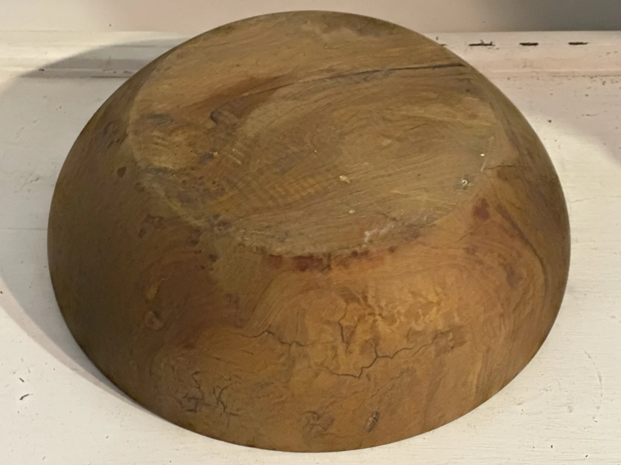 Large vintage solid wood bowl – Catch-all – Centrepiece – 3