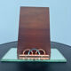 Art Deco engraved tabletop mirror