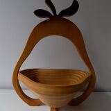 Wooden storage basket (pear shape)