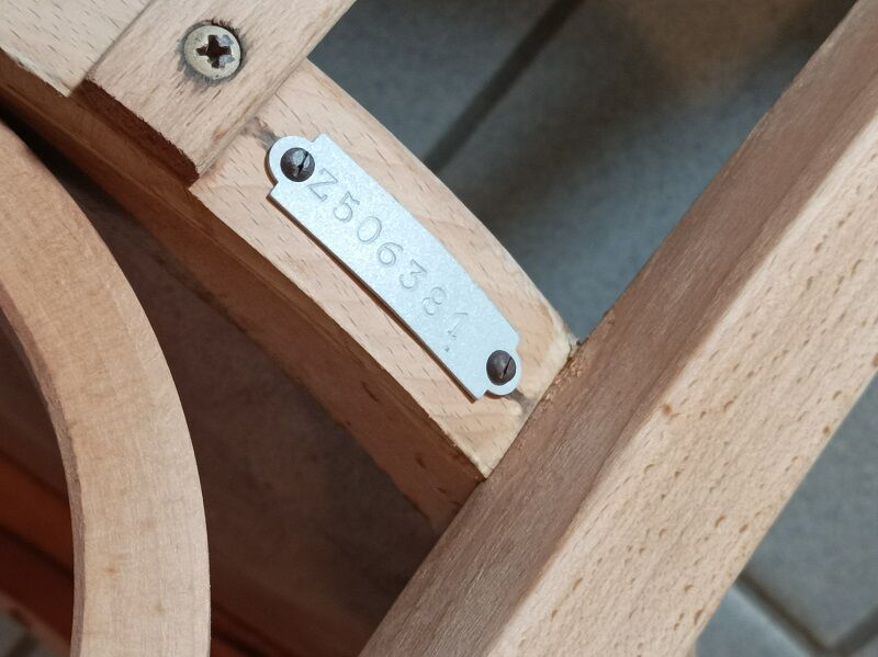 Bistro chair solid wood Baumann aero-gummed