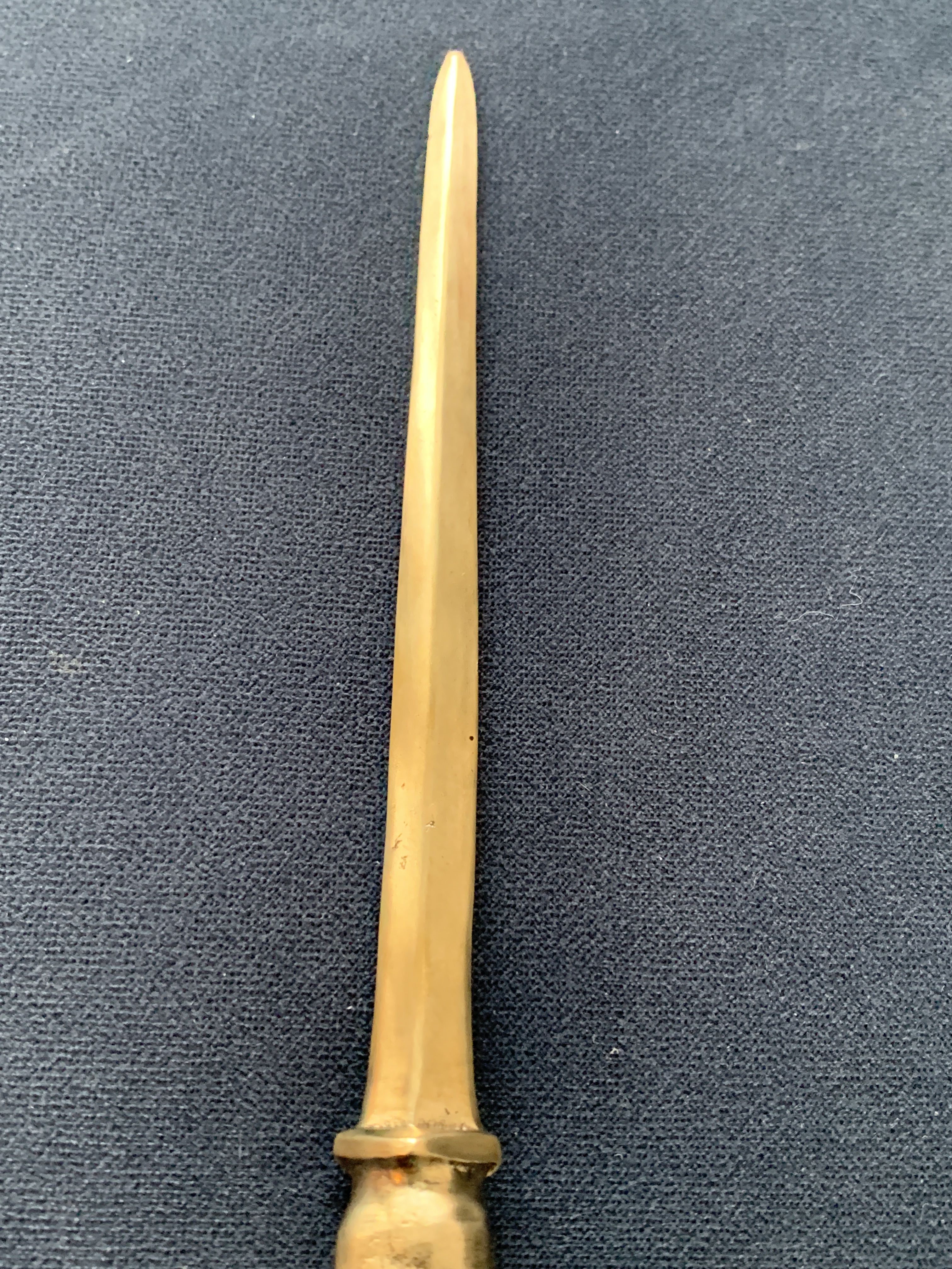 Valenti bronze paper cup or zoomorphic letter opener, horse leg, 1960