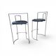 2 x Gaja stool by Kazuhide Takahama for Simon Gavina / black leather