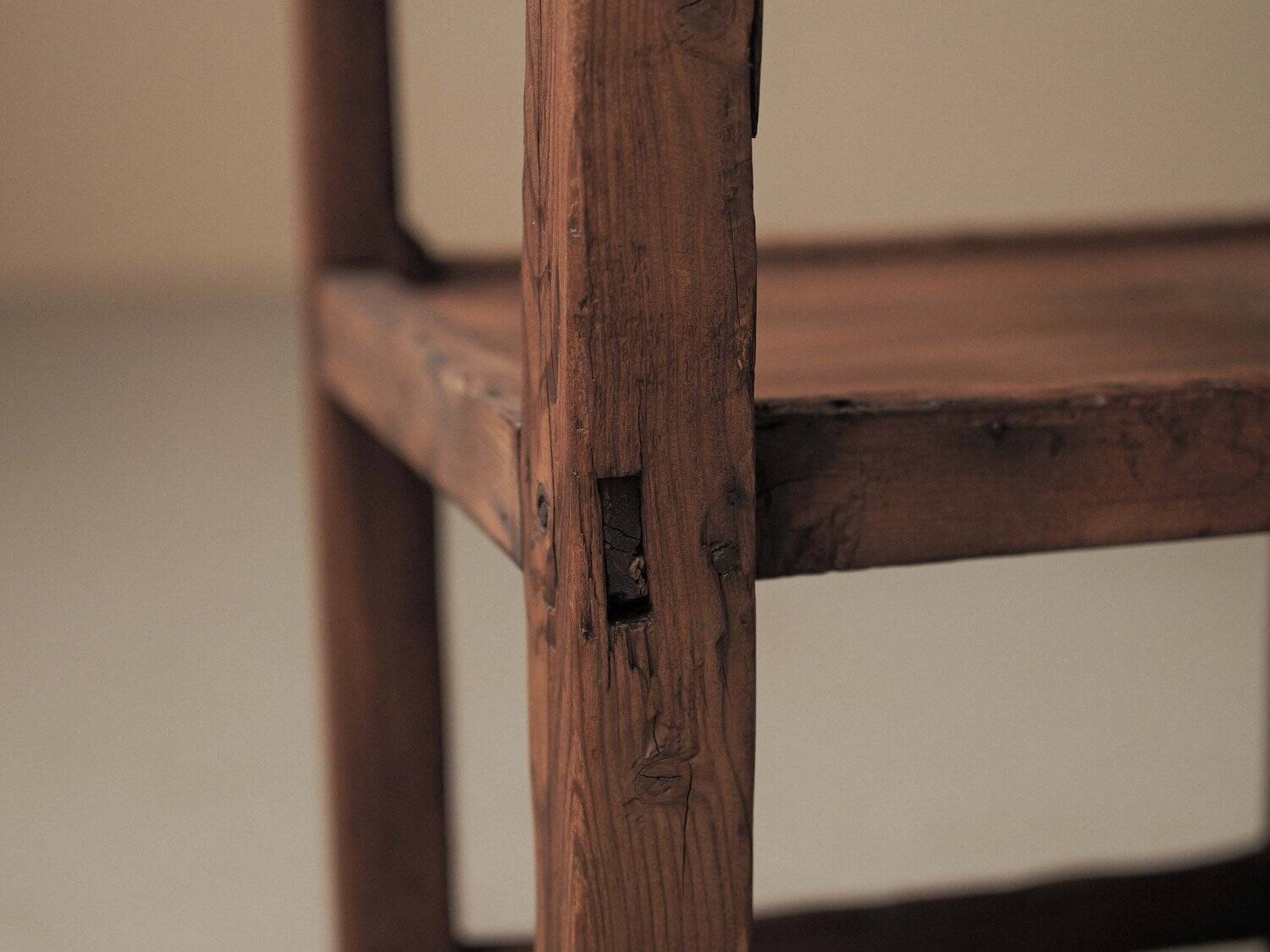 Mountain armchair in larch and pine, around 1900