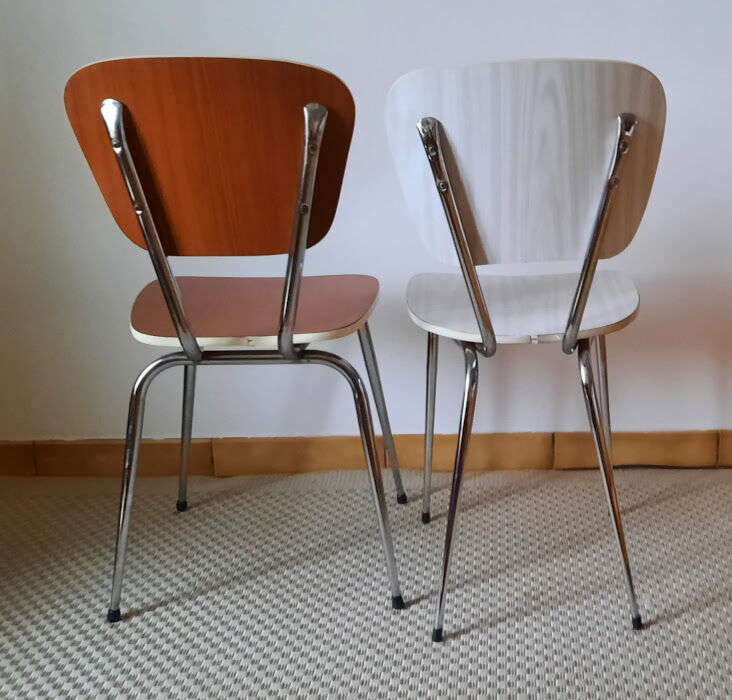 Lot of formica chairs