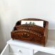 Vintage mail rack in wood and brass