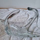 1960s crystal fruit basket