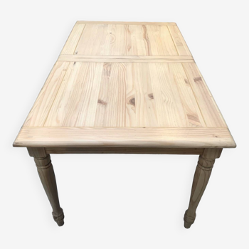 Table frêne massif avec rallonge
