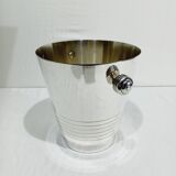 Silver-plated champagne bucket engraved with Auchan 25 years