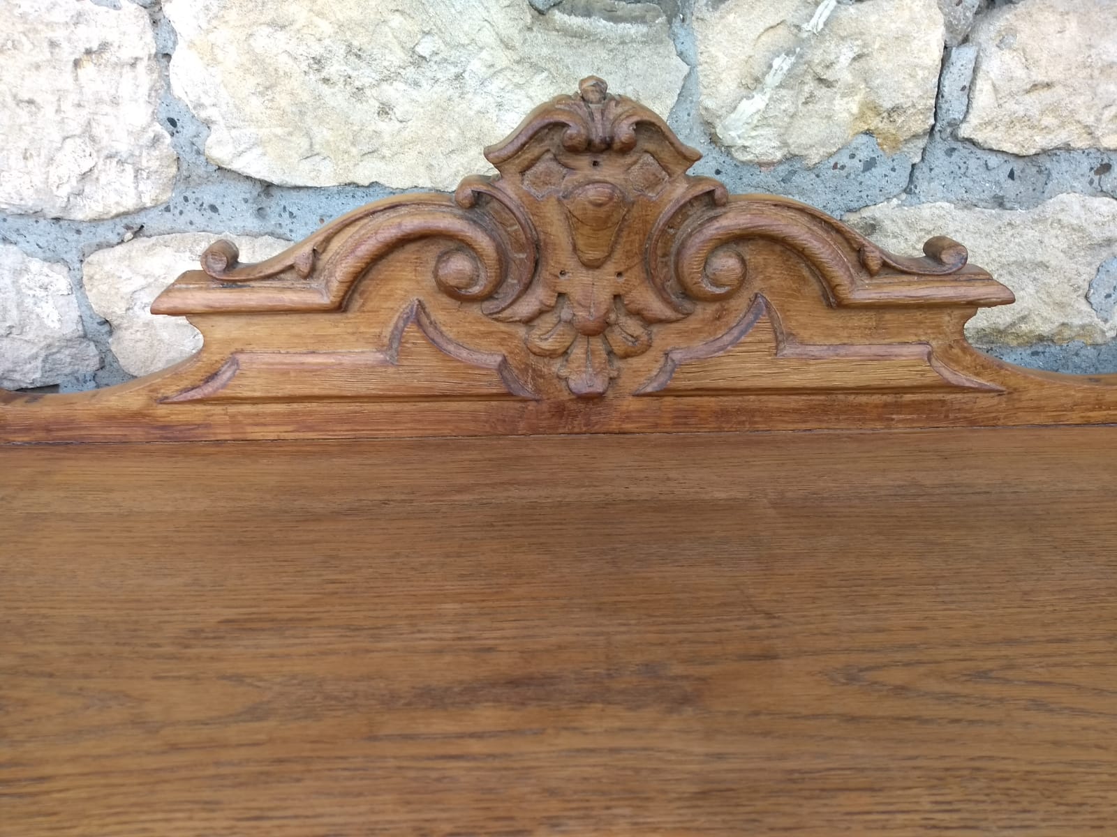 Old light oak desk