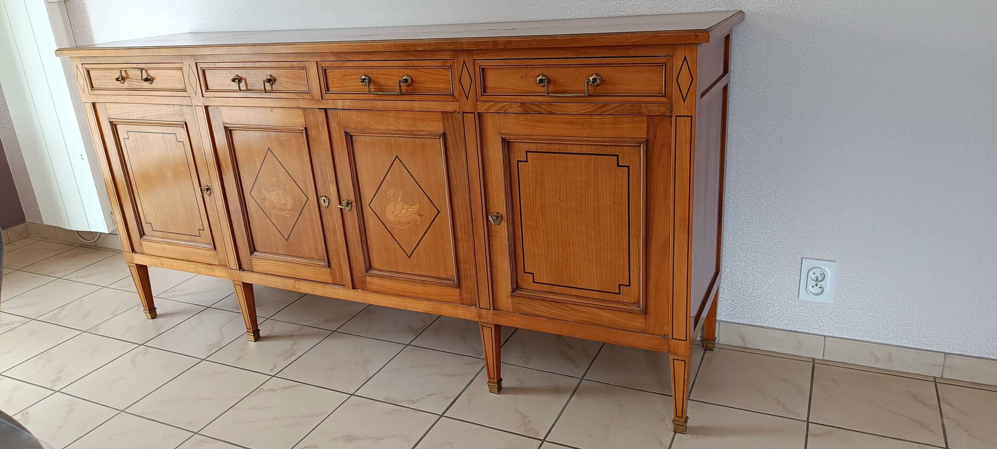 Buffet enfilade style directoire
