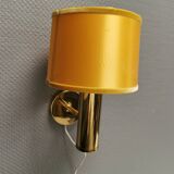Stylish wall lamp in brass from MS lightning Denmark 1970-80s