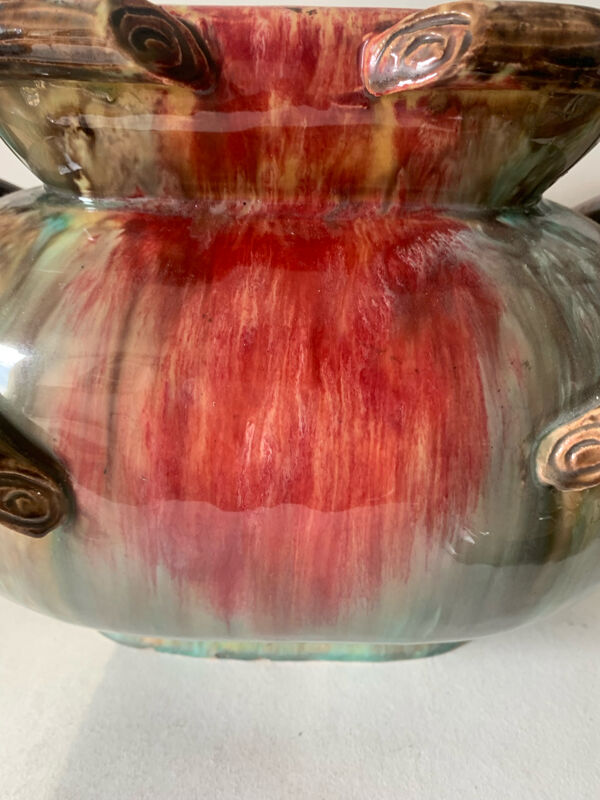 Vasque en faïence émaillée Art Deco