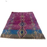 Tapis berbère violet en laine fait main 150 x 100 CM