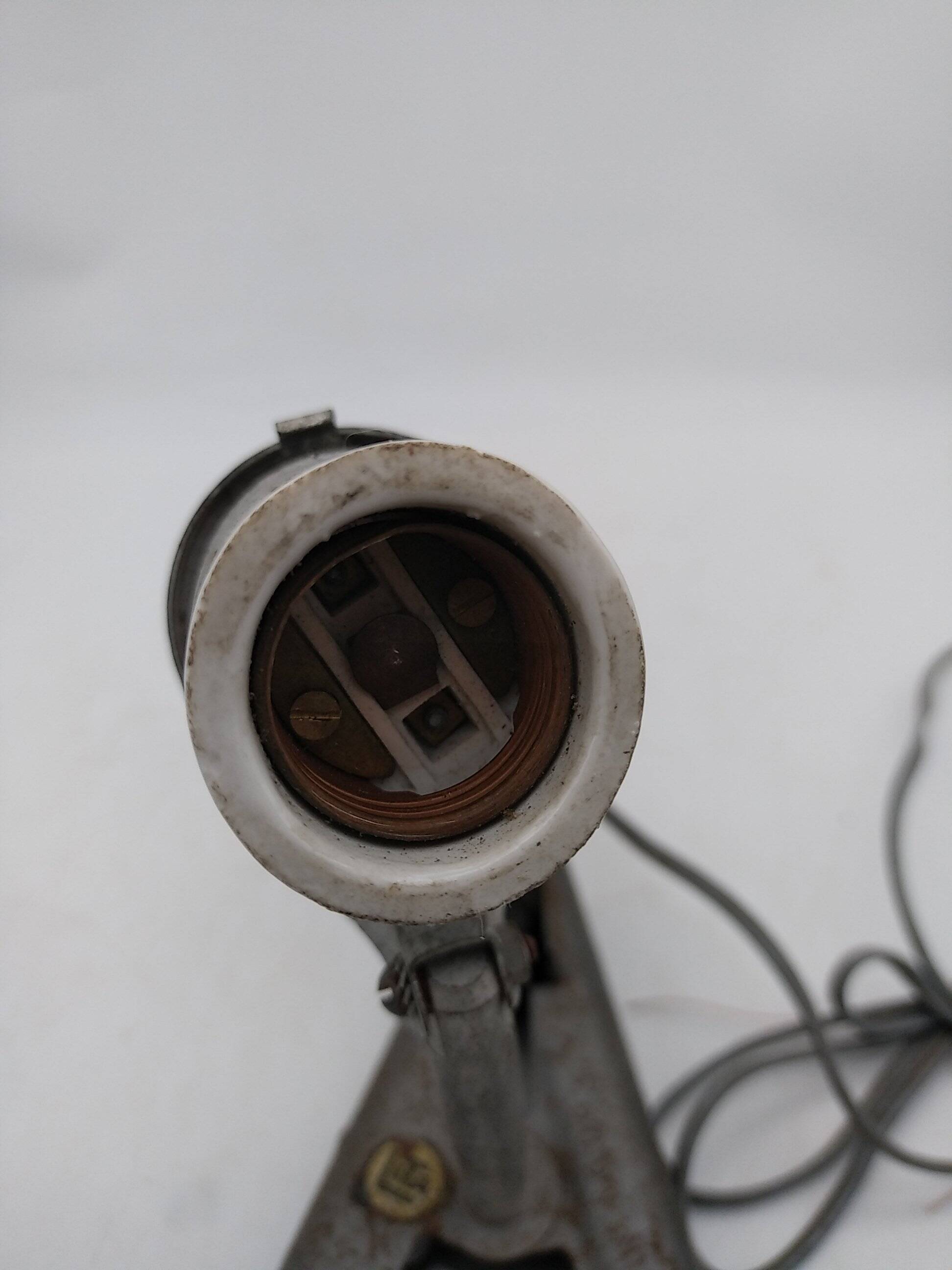 Lita clamp lamp. Porcelain socket. SGDG.