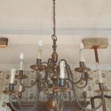 Lustre hollandais à 2x6 branches