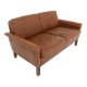 Canapé scandinave en cuir  2 places, Suède, 1960