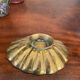 Old brass font pocket tray