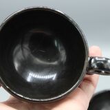 2 vintage design ceramic cups accolay