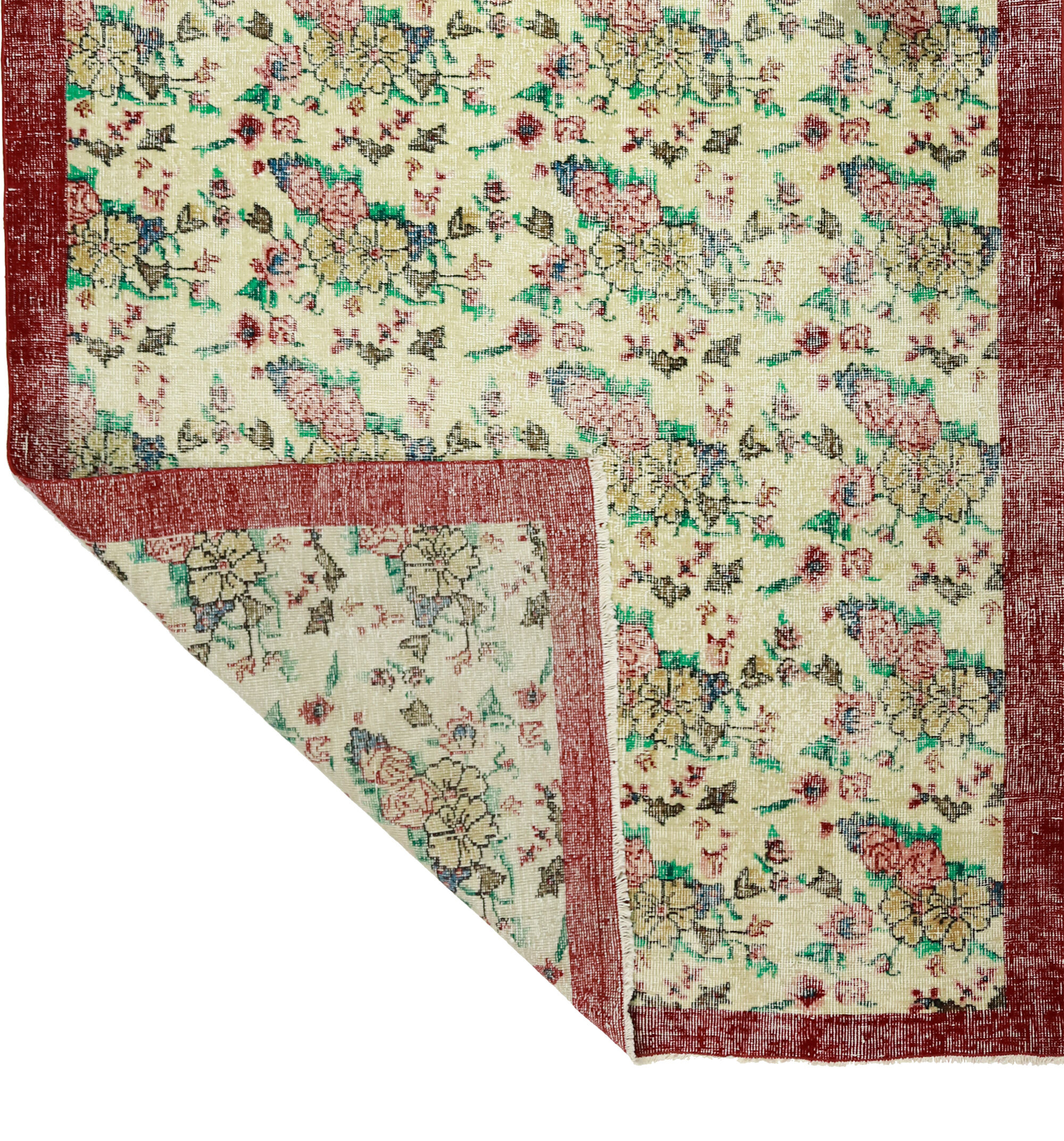 Anatolian handmade vintage rug 296 cm x 150 cm