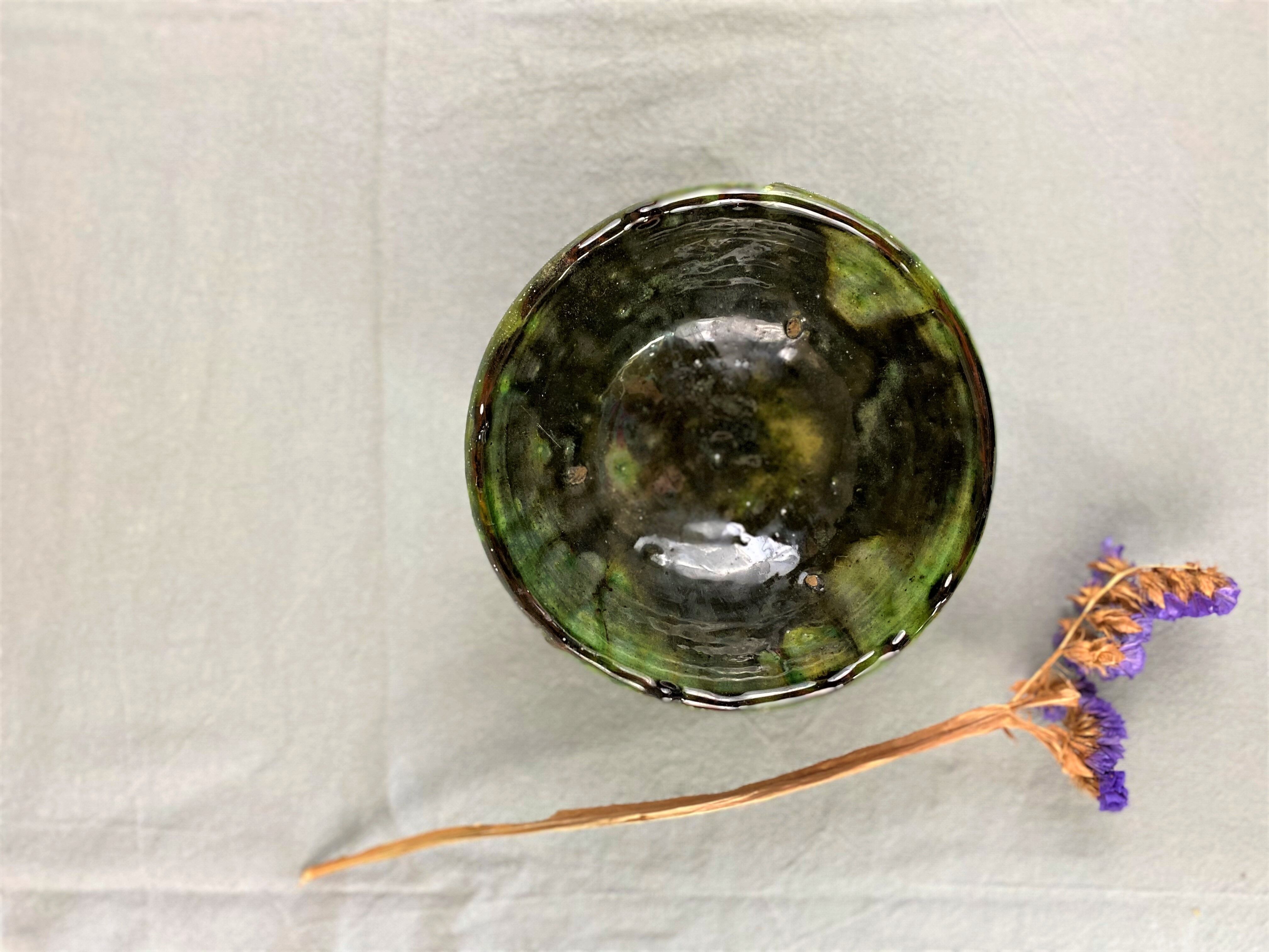 Glazed terracotta bowl