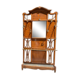 Porte-manteau antique en bronze, acacia et noyer de Français par Émile Galle