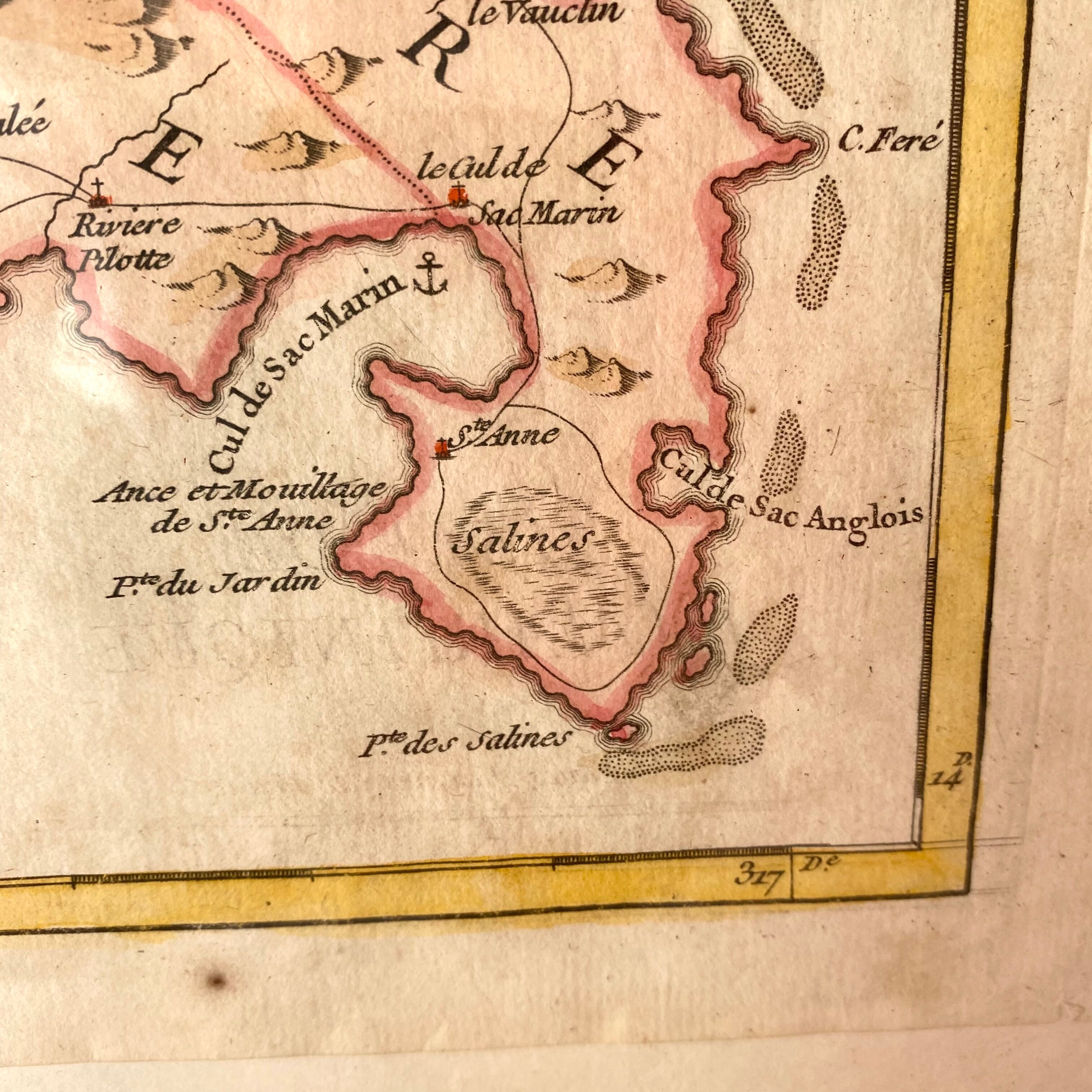 Old map Martinique