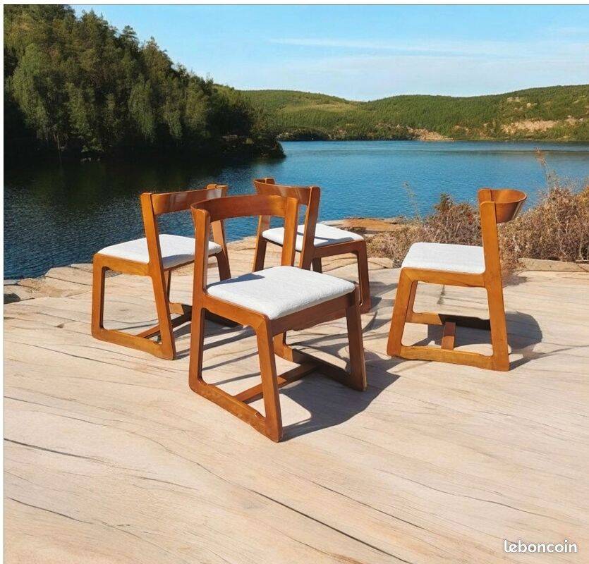Série 4 chaises Willy Rizzo