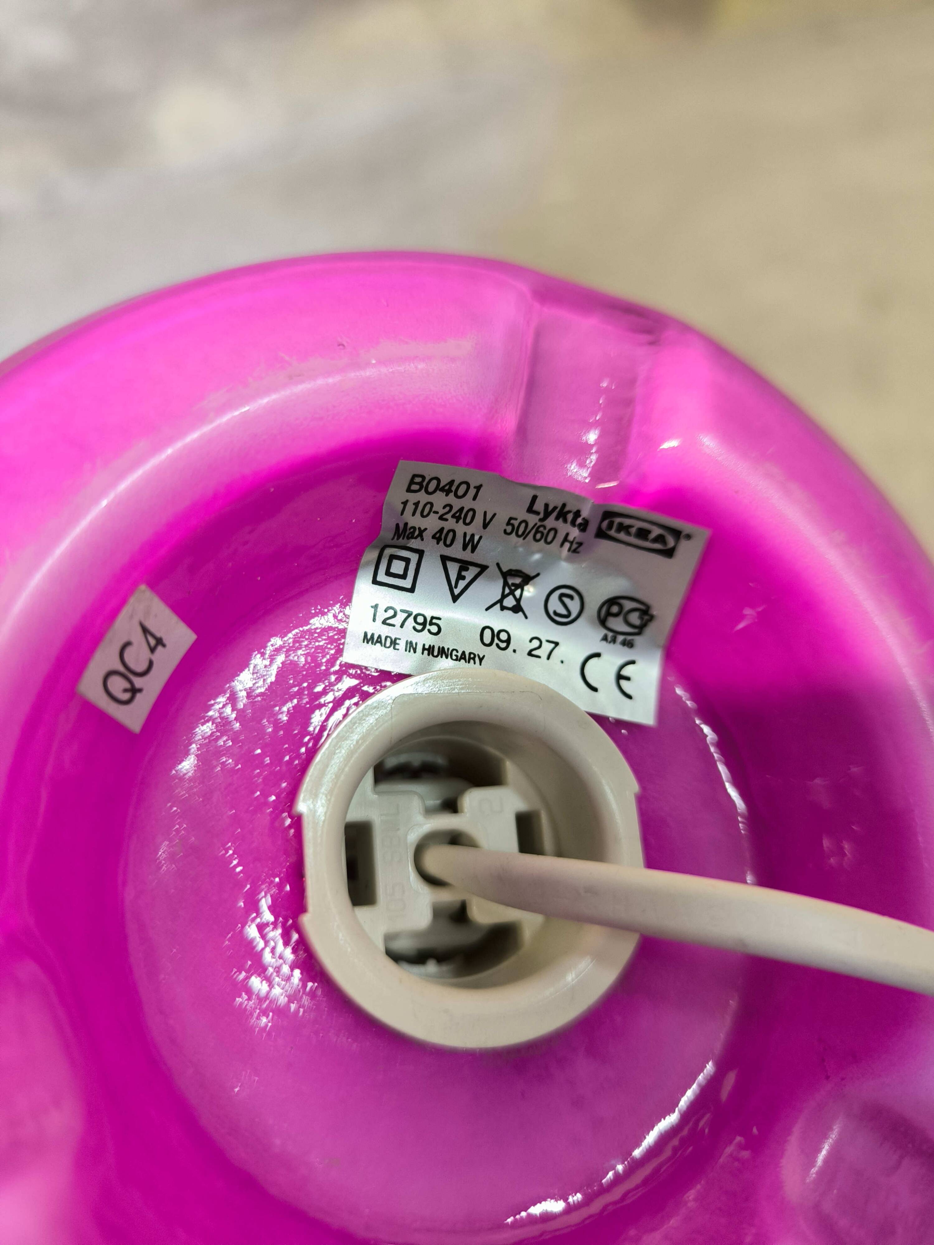 IKEA Lykta table lamp purple